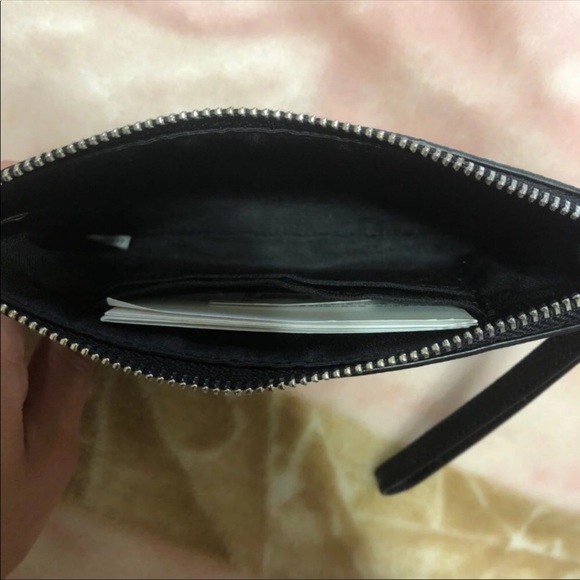 New Black Glitter Coach Wristlet - Picture 3 of 4
